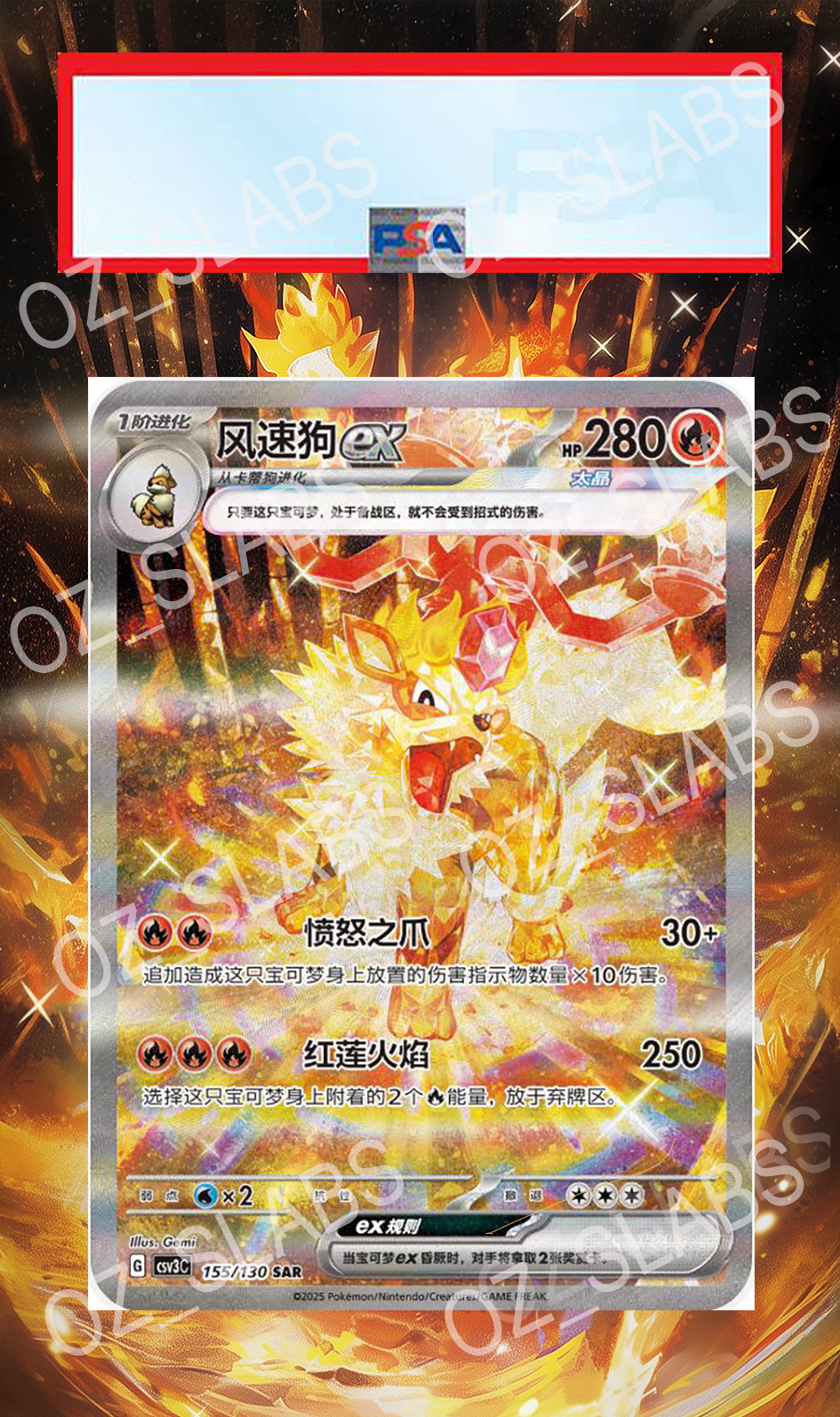 Arcanine EX extended art case