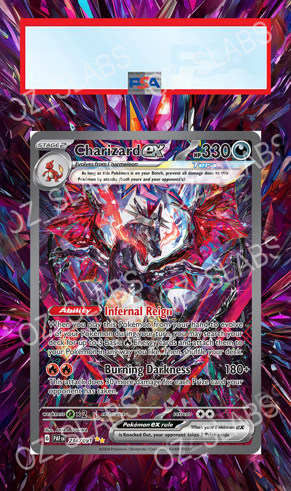 Charizard EX extended art case