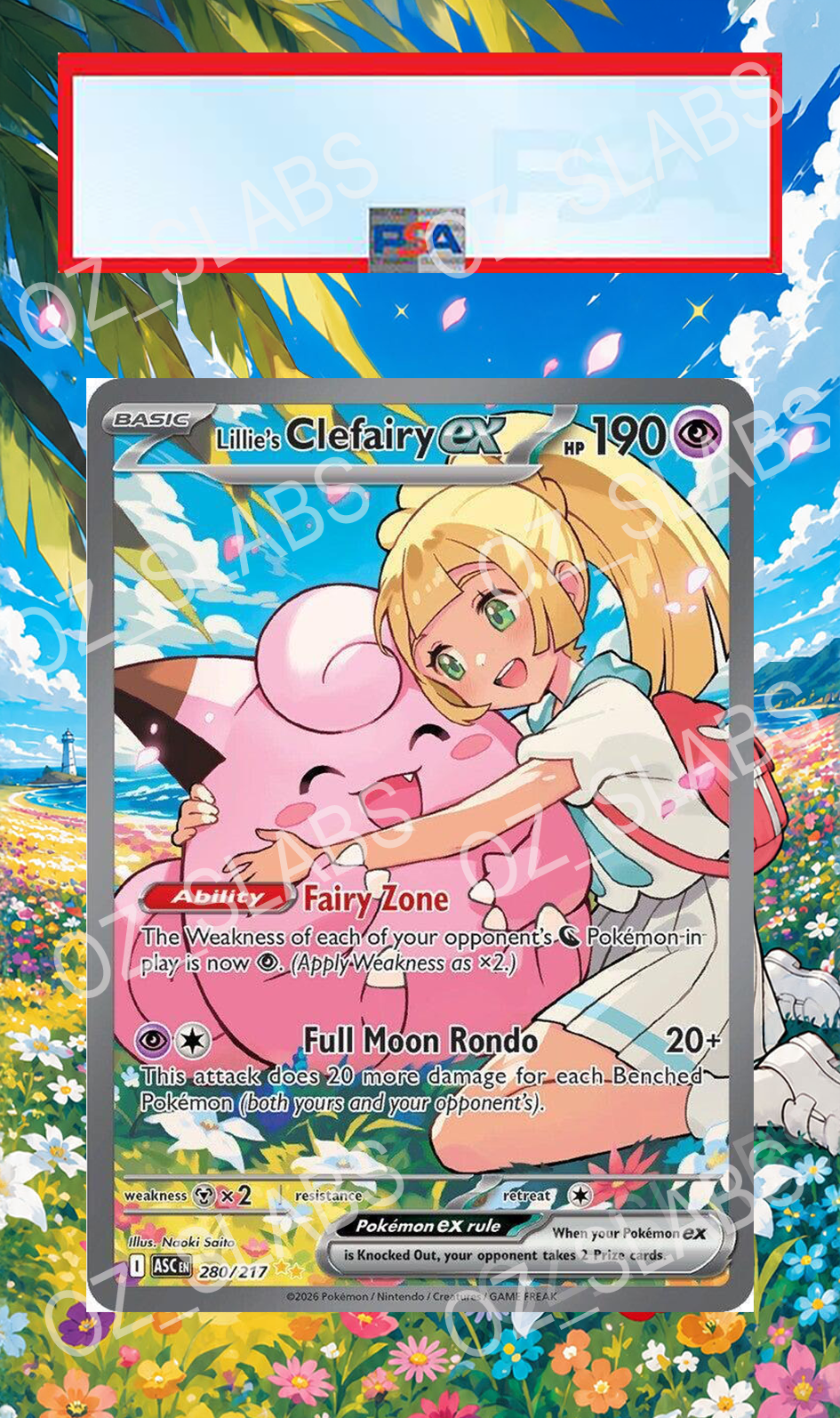 Lillie's Clefairy EX extended art case