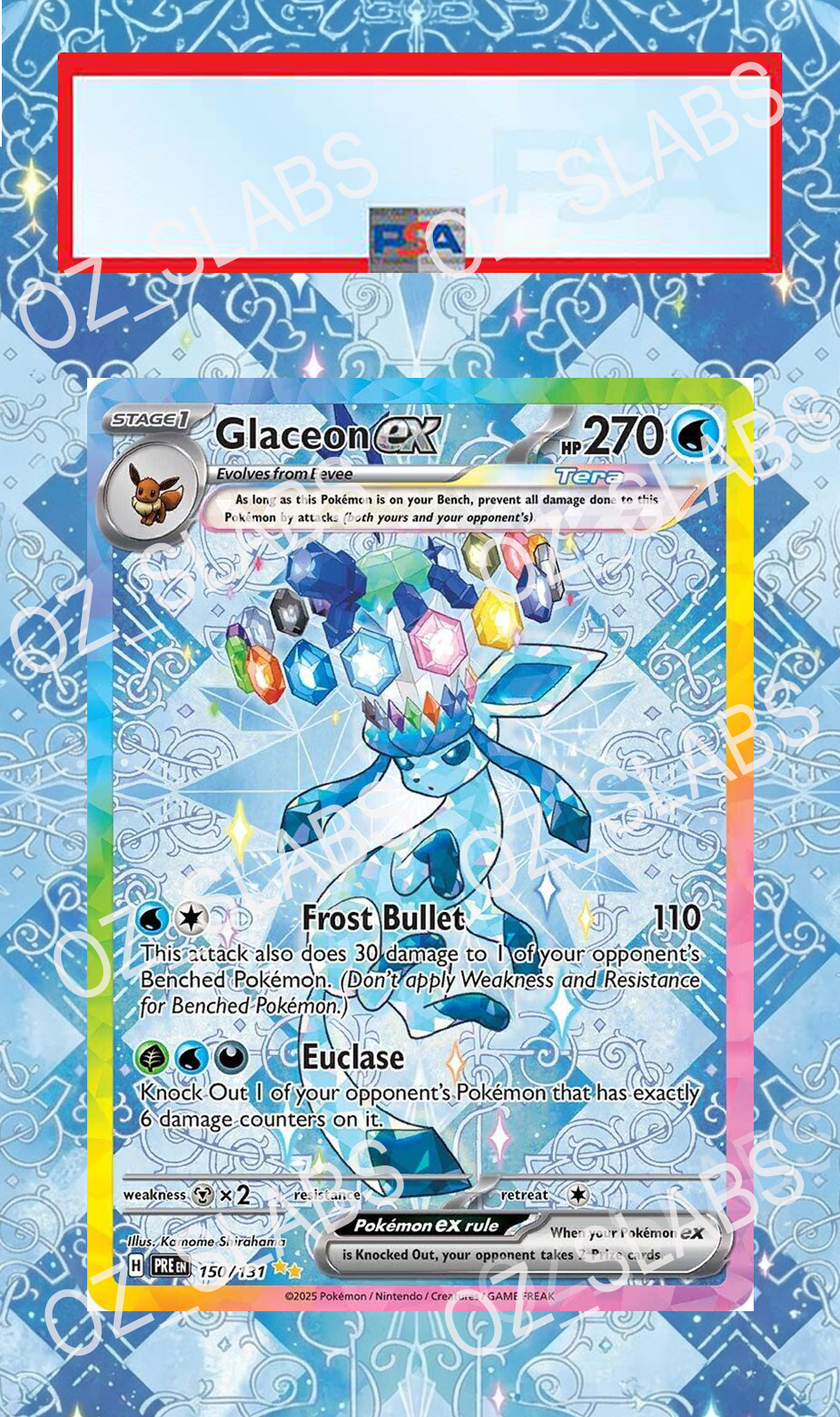 Glaceon EX extended art case