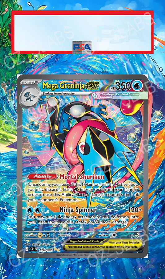 Mega Greninja EX extended art case