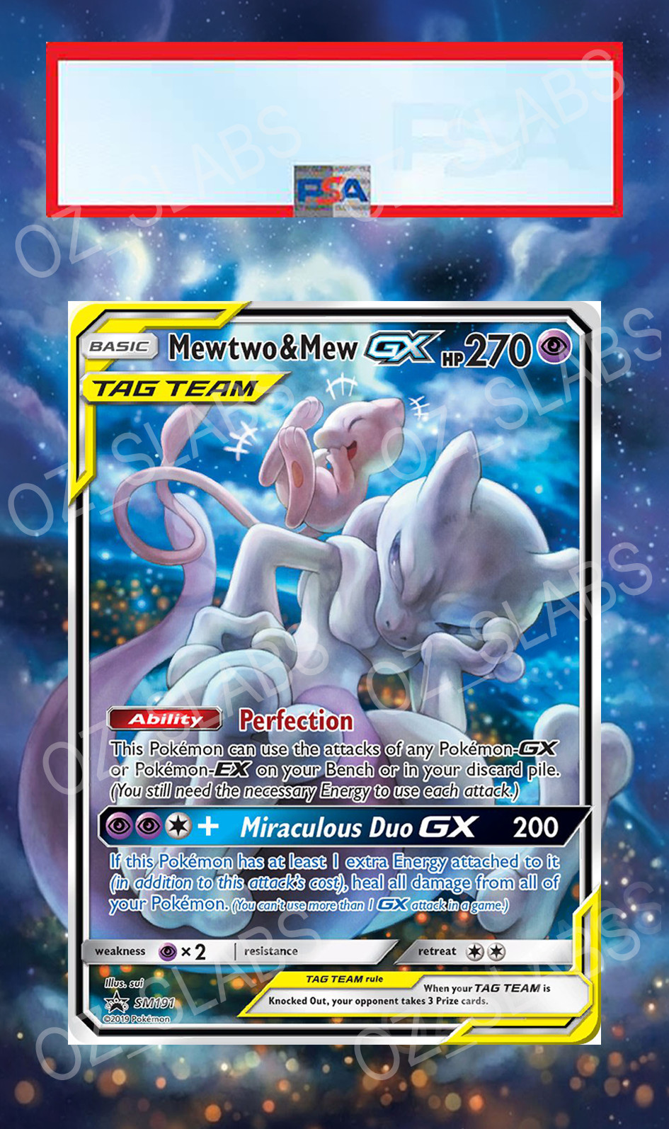 Mewtwo & Mew GX extended art case