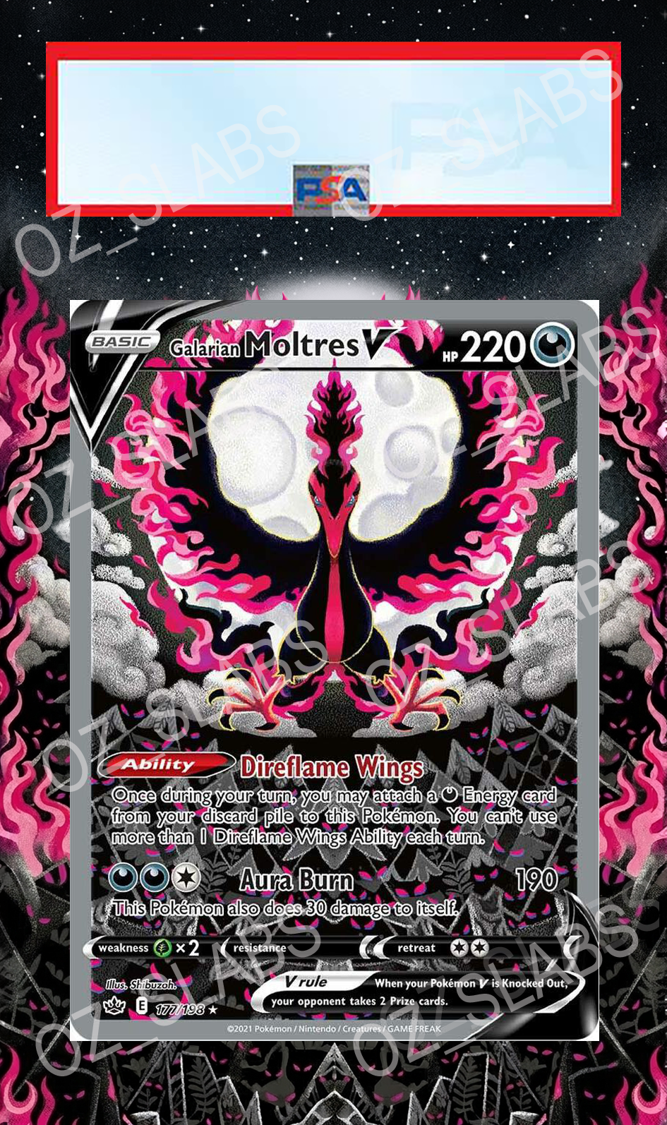 Galarian Moltres V extended art case
