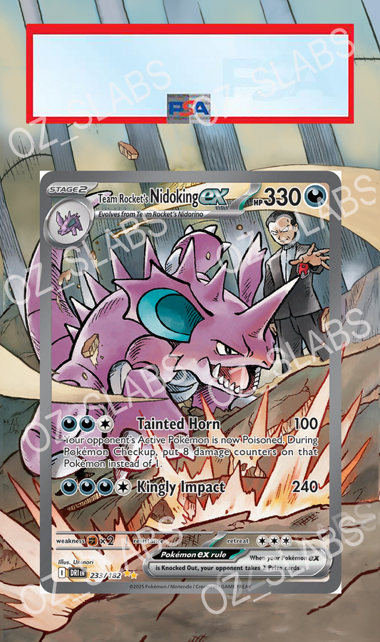 Team Rockets Nidoking EX extended art case
