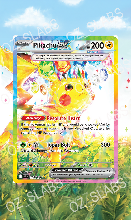 Pikachu EX extended art case