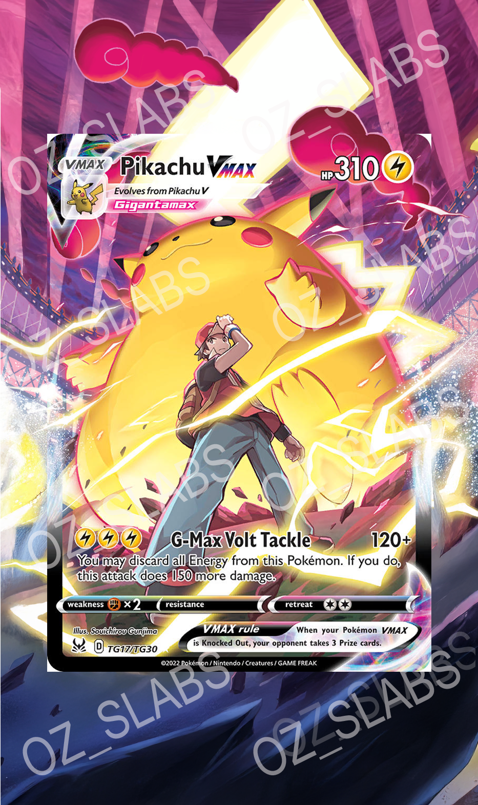 Pikachu VMAX extended art case – Oz Slabs