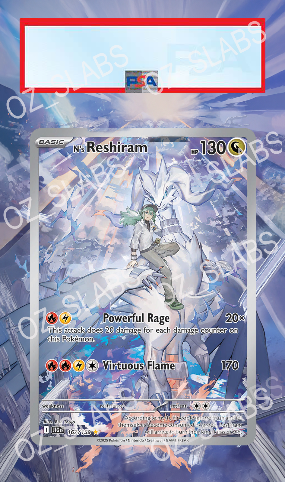 N's Reshiram extended art case