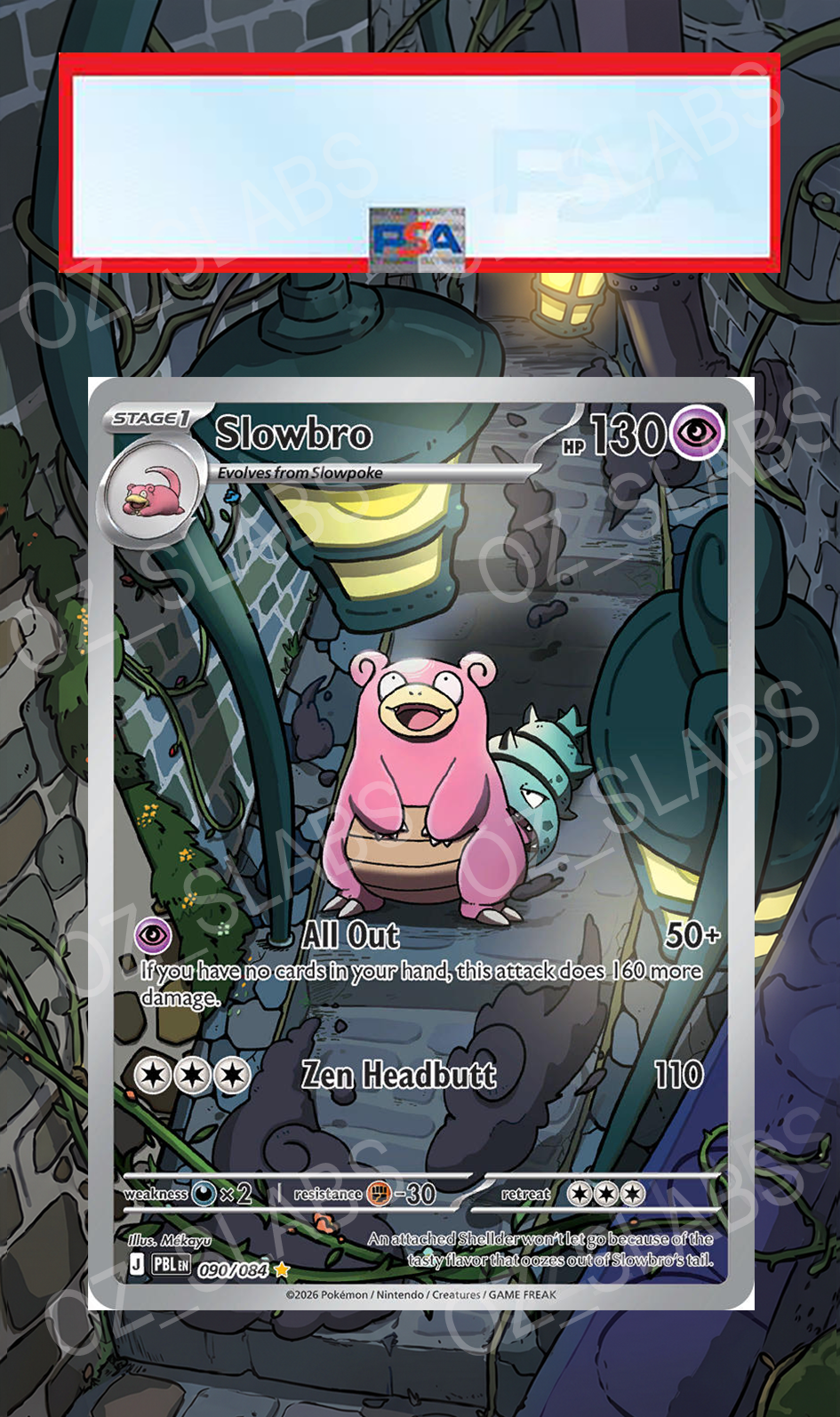 Slowbro extended art case