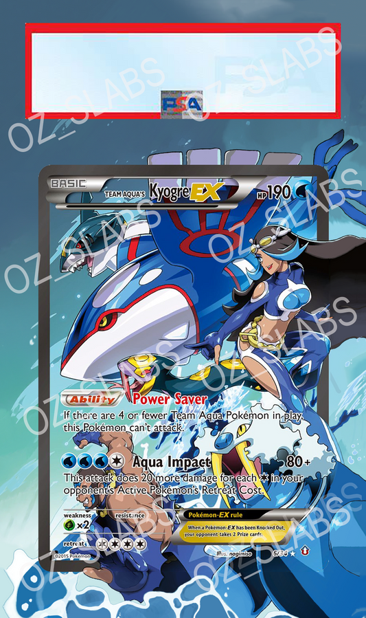 Team Aqua's Kyogre EX extended art case