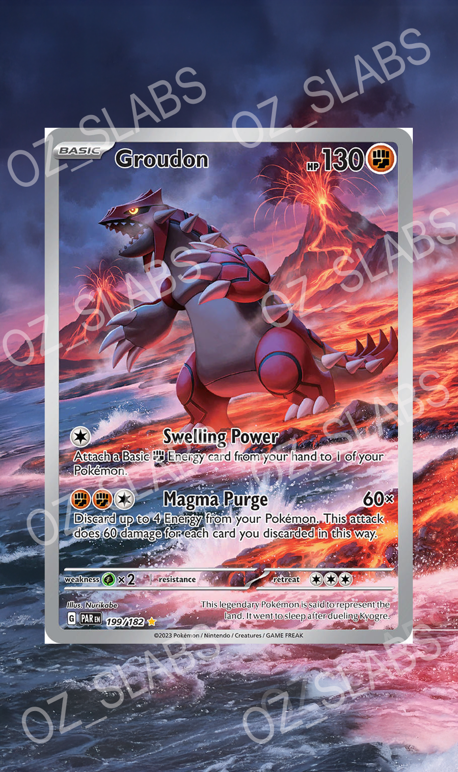 groudon pokemon card gx Groudon extended art case