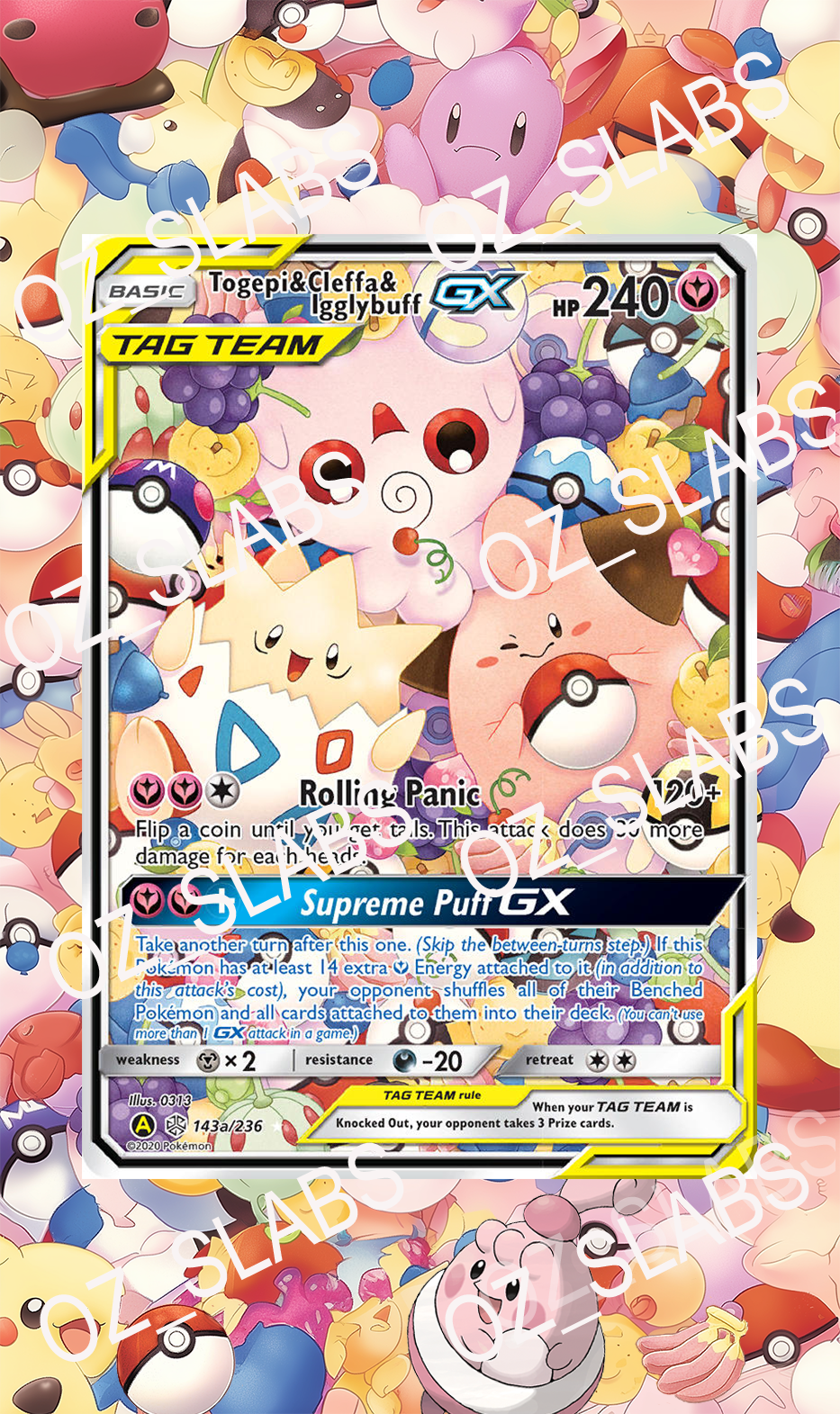 Togepi & Cleffa $ Igglybuff GX extended art case
