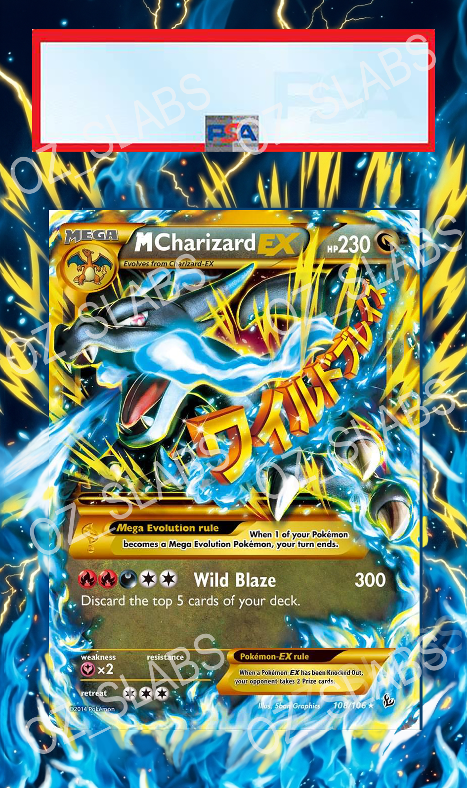 M Charizard EX extended art case