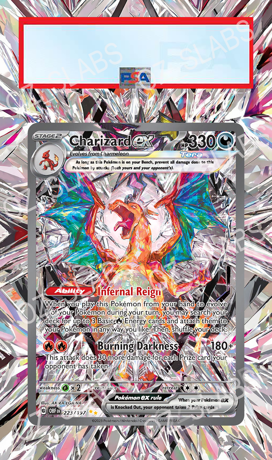 Charizard EX extended art case