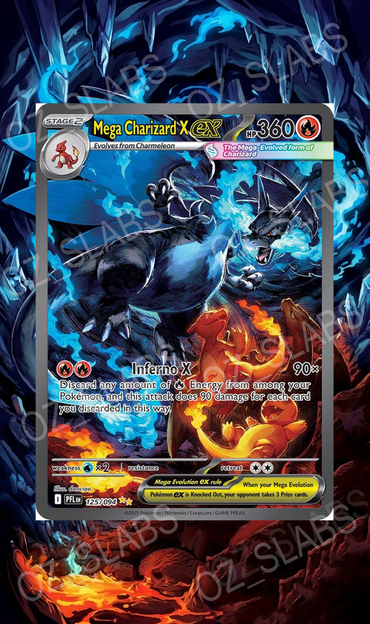 Mega Charizard X EX extended art case