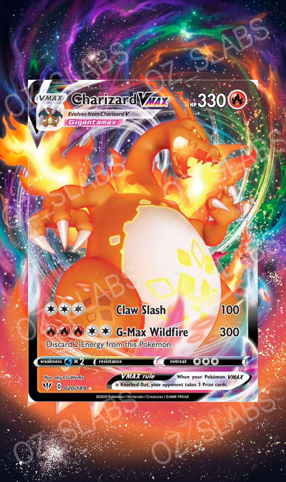 Charizard VMAX extended art case