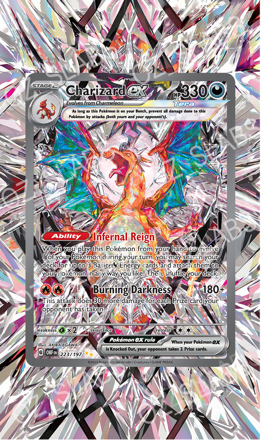 Charizard EX extended art case
