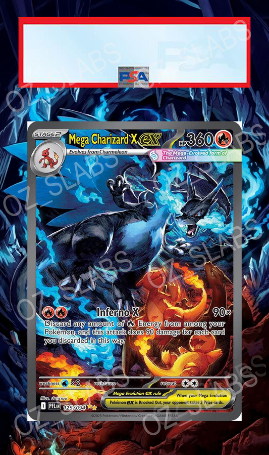 Mega Charizard X EX extended art case