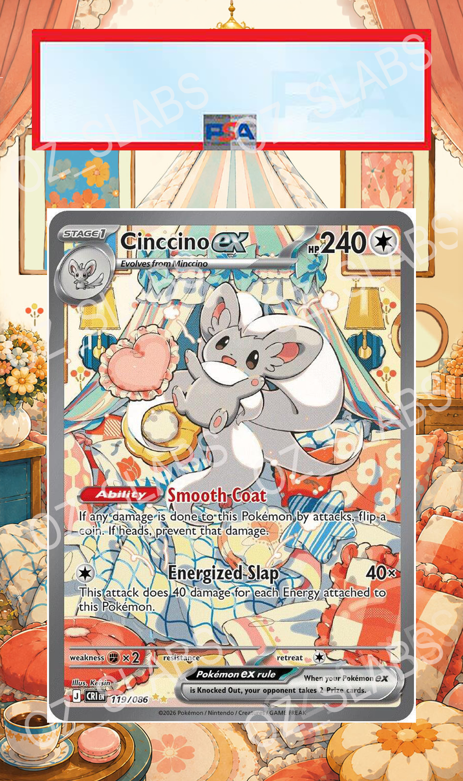 Cinccino EX extended art case