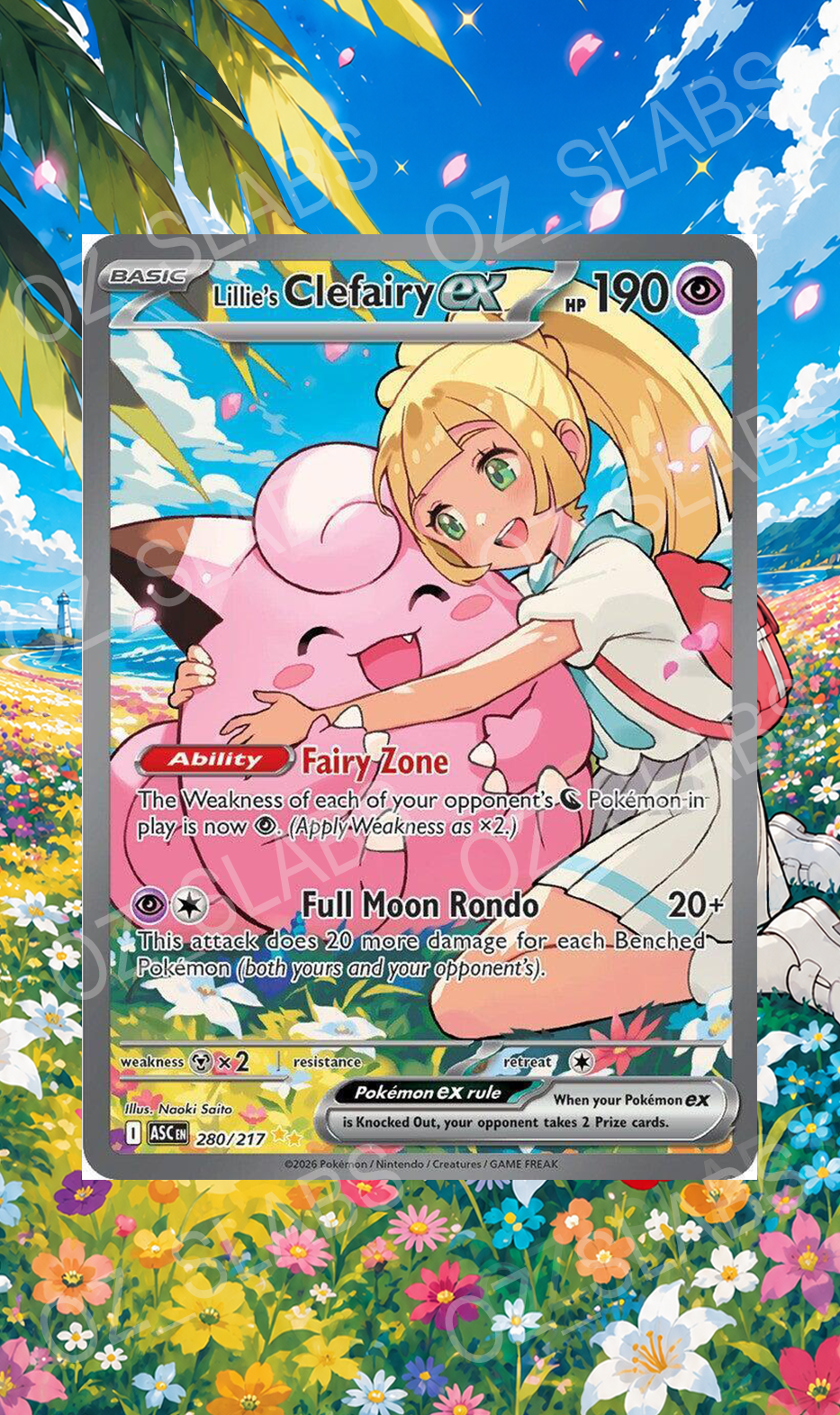 Lillie's Clefairy EX extended art case