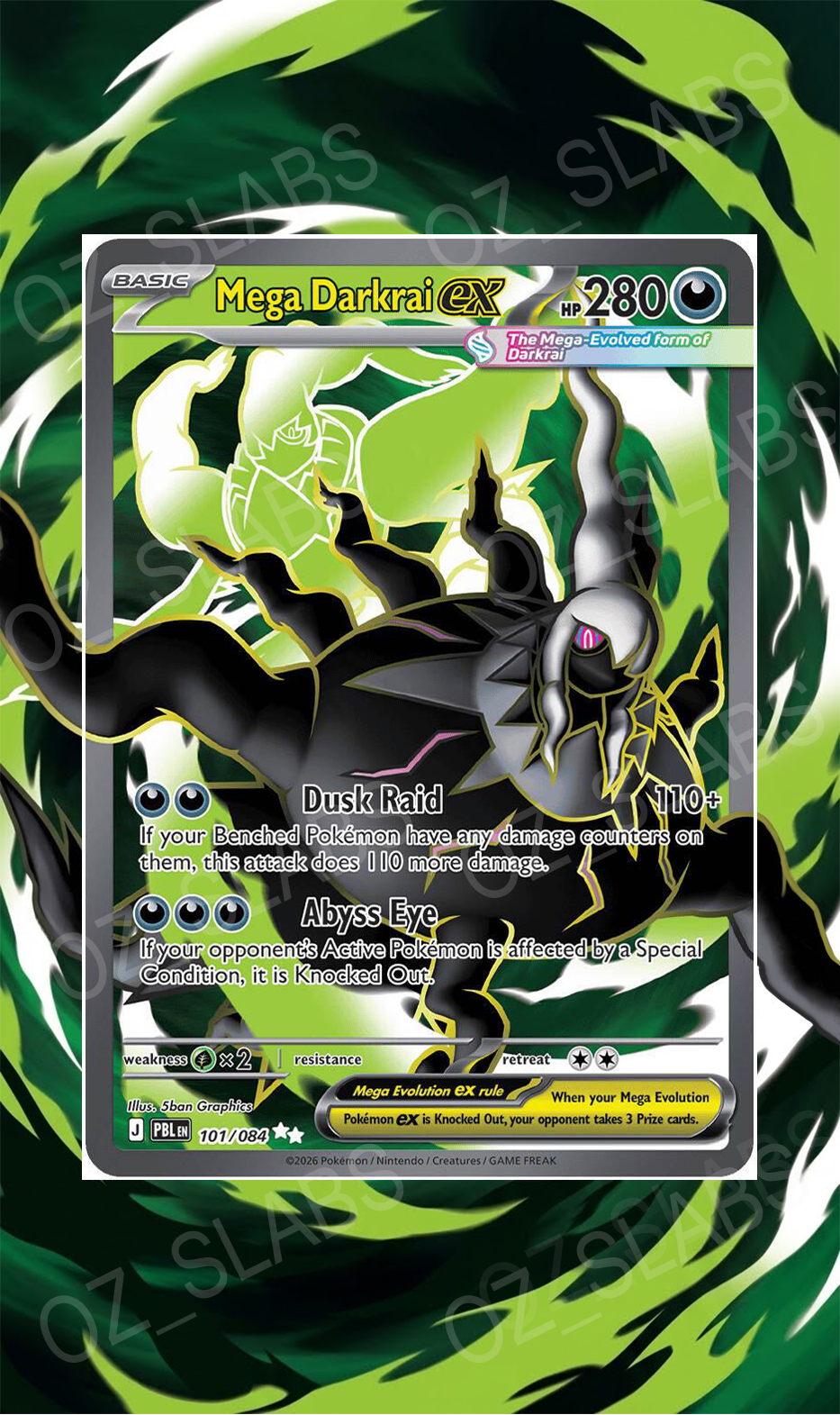 Mega Darkrai EX extended art case