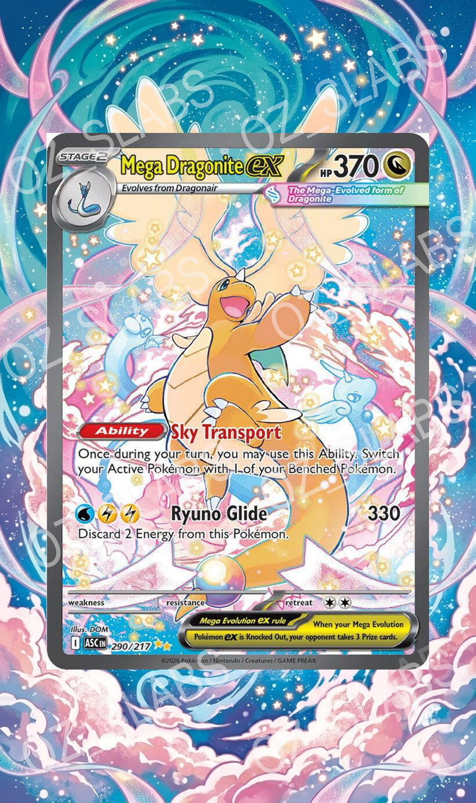 Mega Dragonite EX extended art case