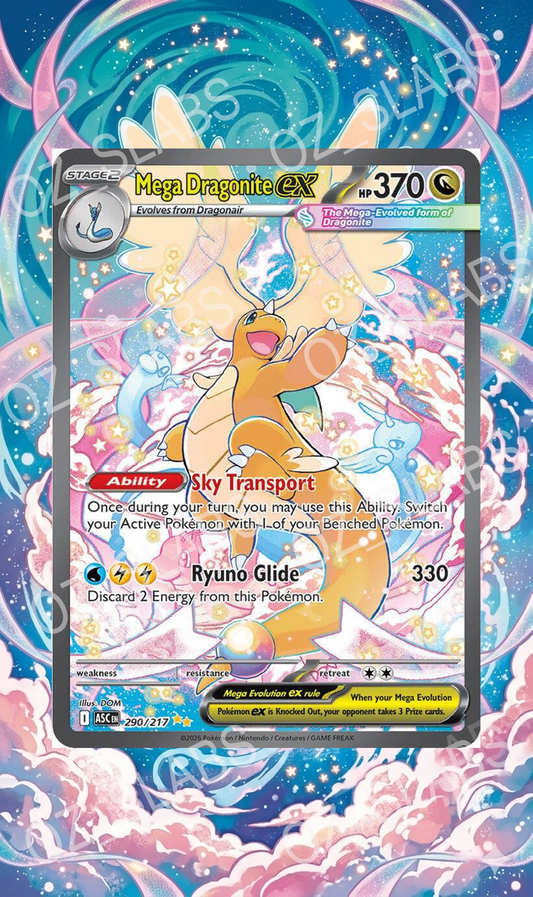 Mega Dragonite EX extended art case
