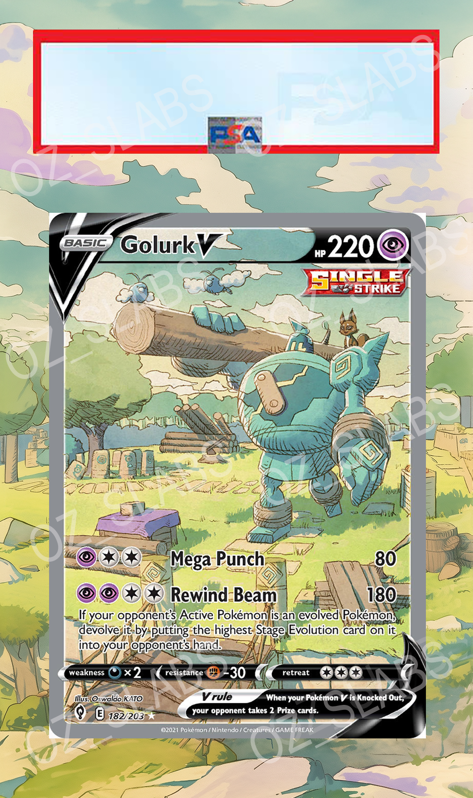 Golurk V extended art case