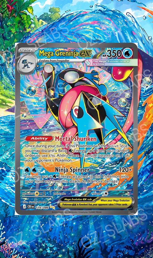 Mega Greninja EX extended art case