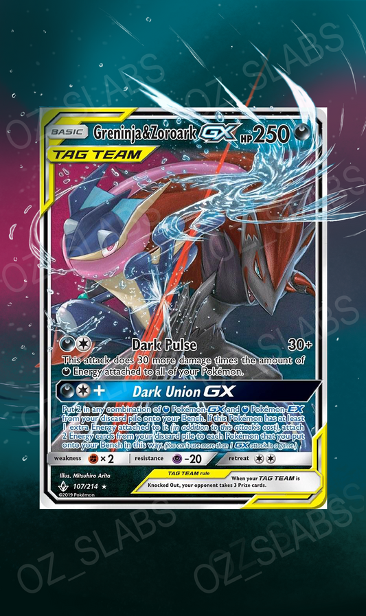 Greninja & Zoroark GX extended art case