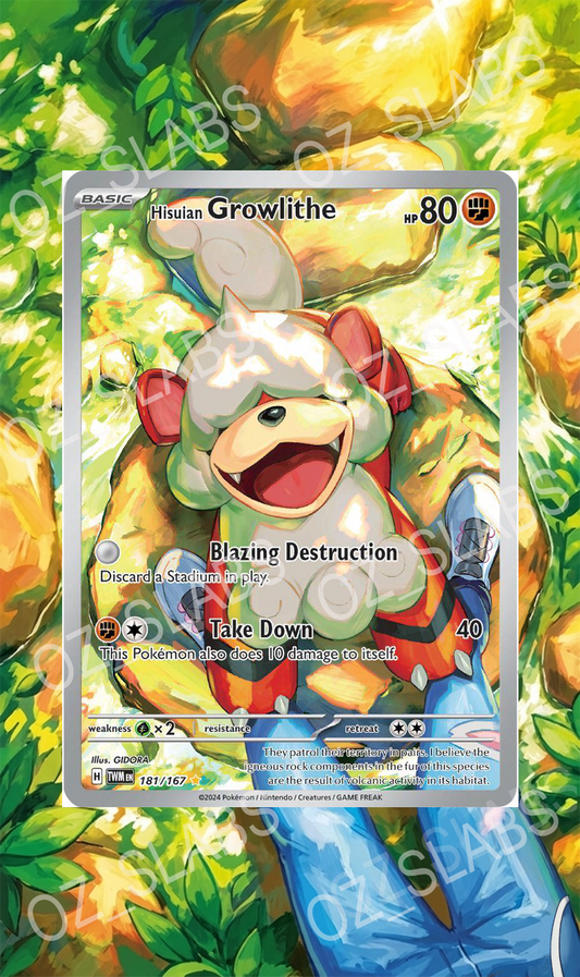 Hisuian Growlithe extended art case