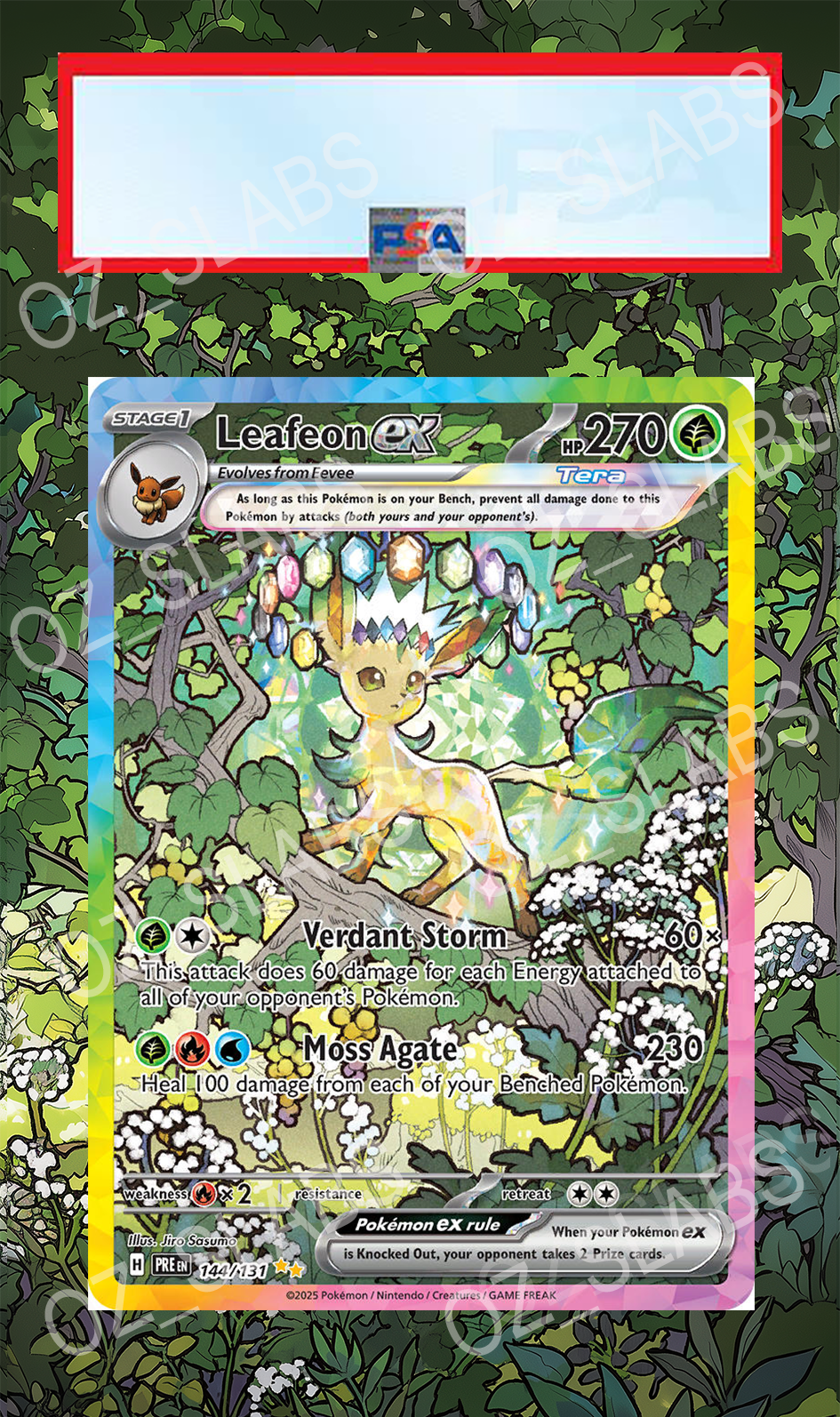 Leafeon EX extended art case
