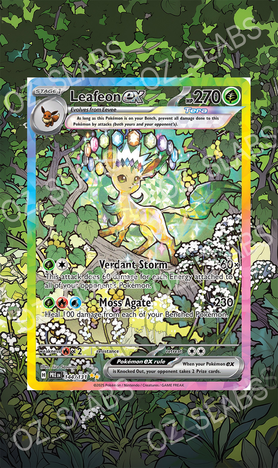 Leafeon EX extended art case