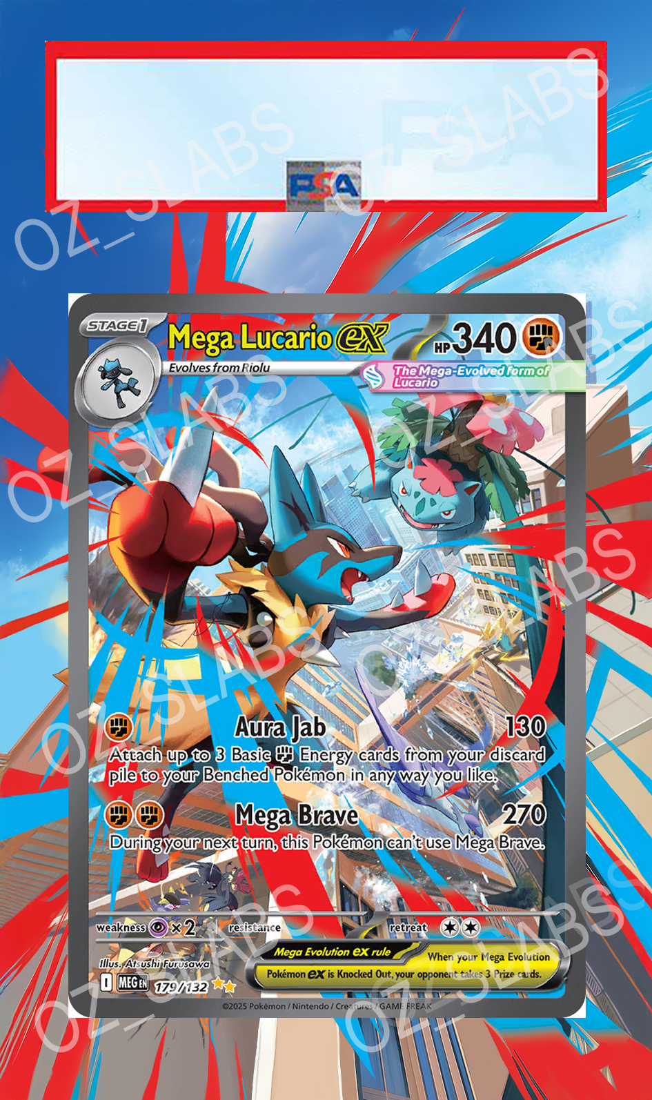 Mega Lucario EX extended art case