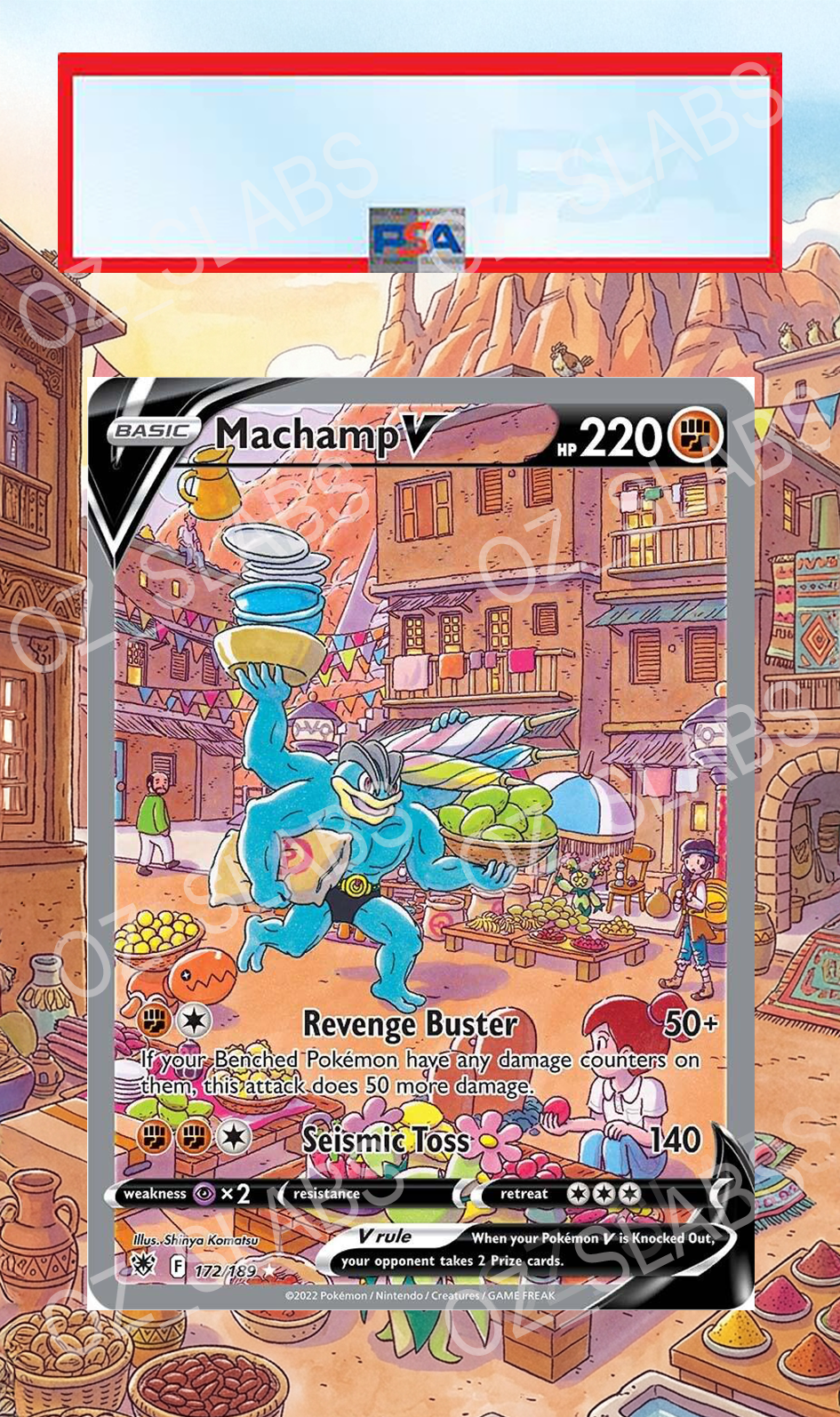 Machamp V extended art case