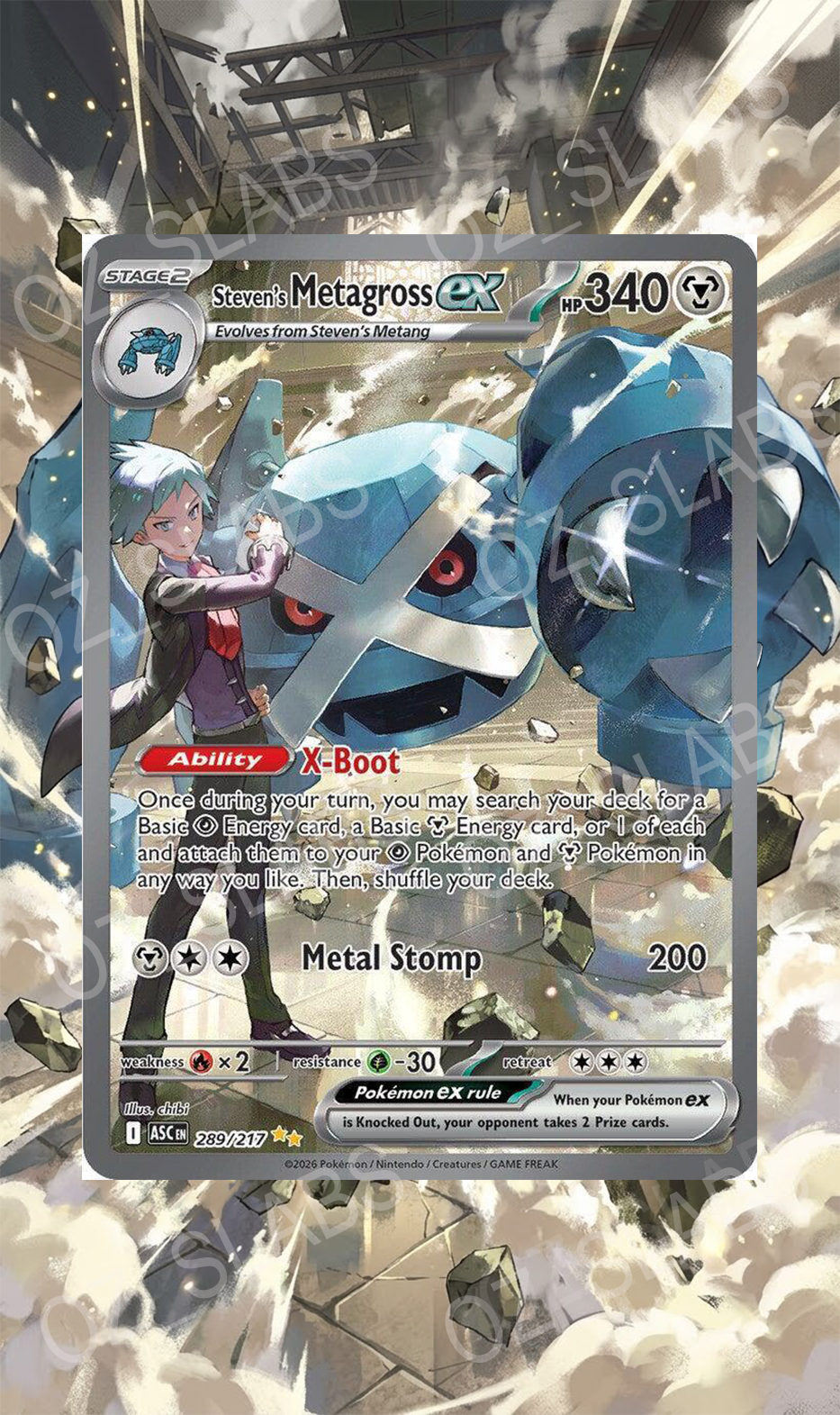 Steven's Metagross EX extended art case