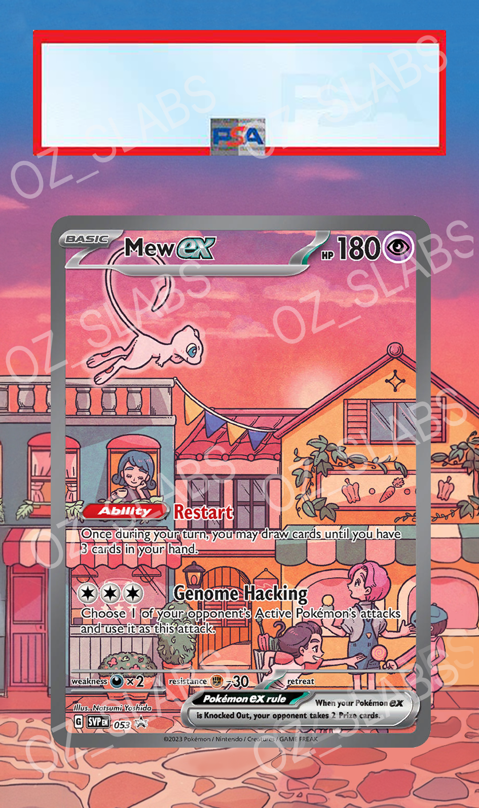 Mew EX Promo extended art case