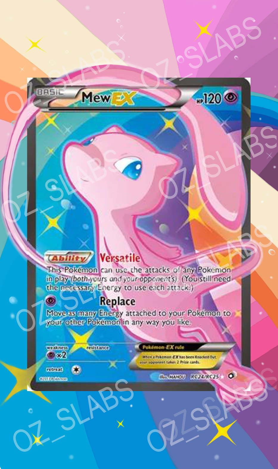 Mew EX extended art case