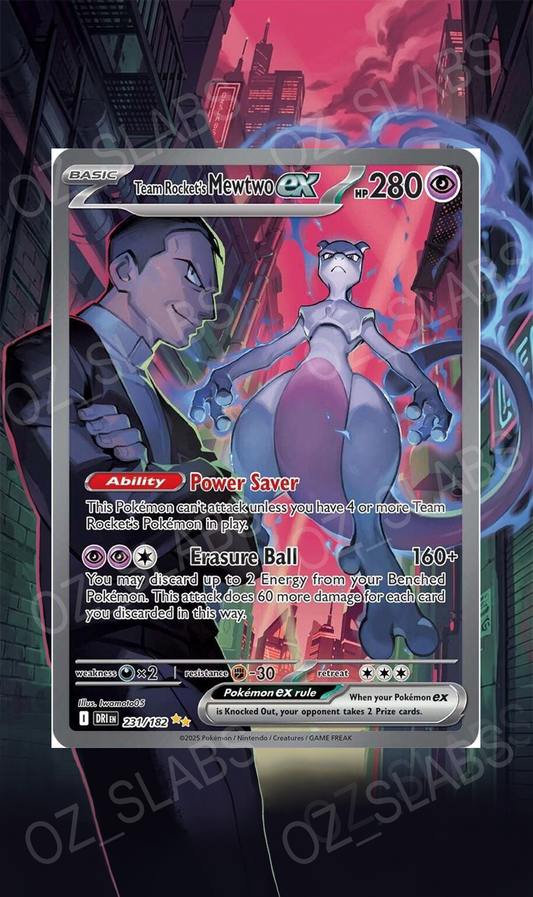 Team Rocket's Mewtwo extended art case
