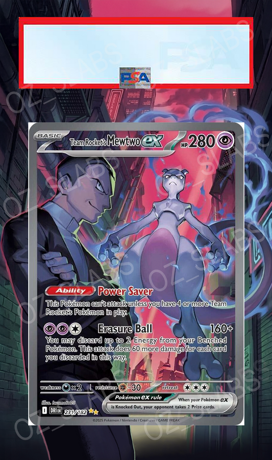 Team Rocket's Mewtwo extended art case