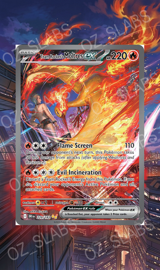 Team Rocket's Moltres EX extended art case