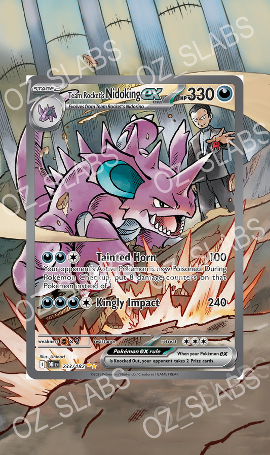 Team Rockets Nidoking EX extended art case
