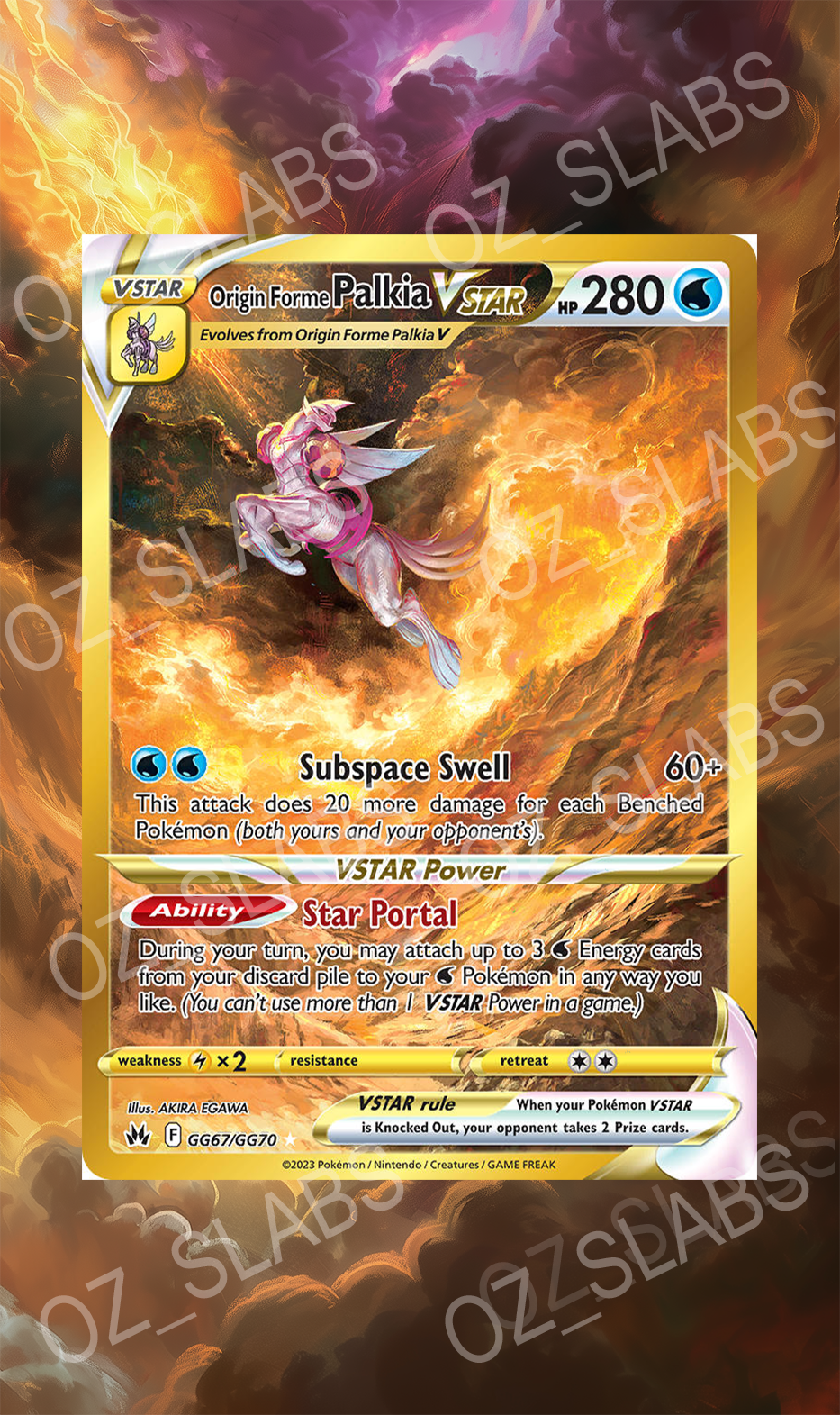 Origin Forme Palkia VSTAR extended art case