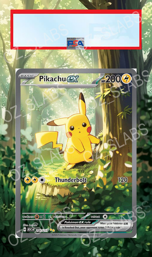 Pikachu EX extended art case