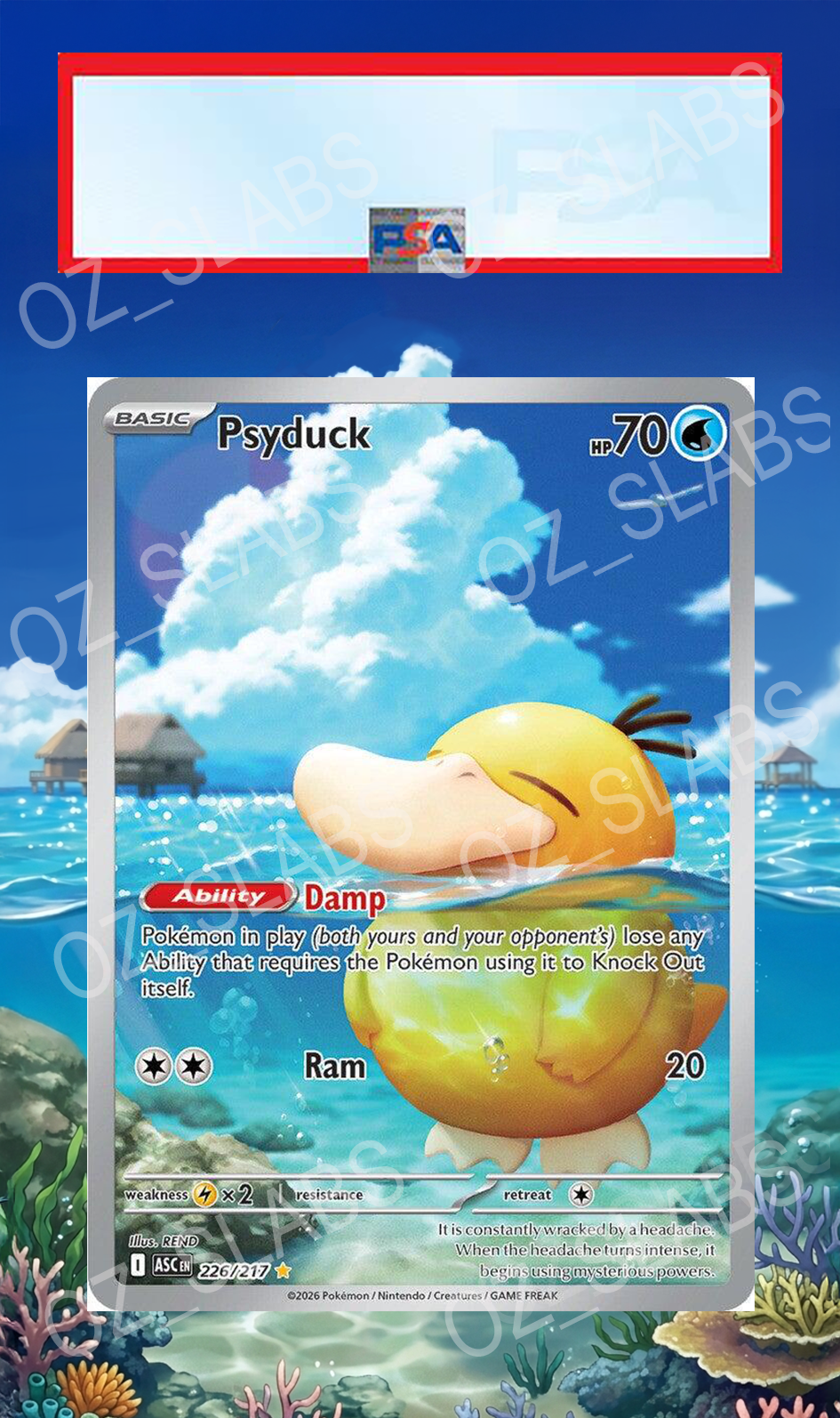 Psyduck extended art case