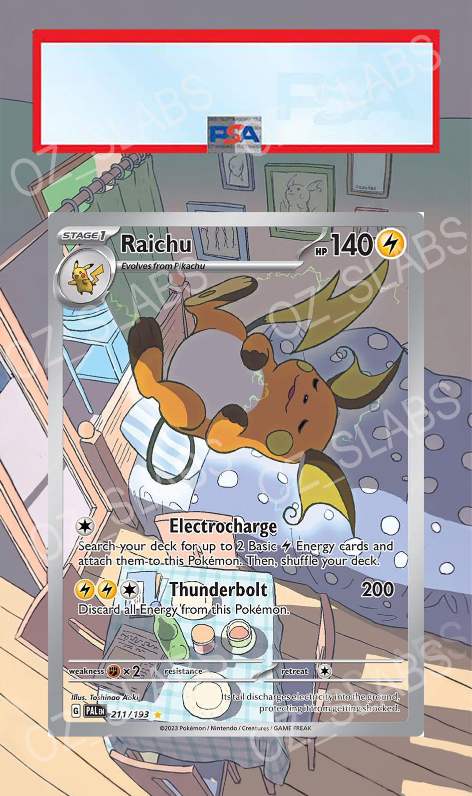 Raichu extended art case