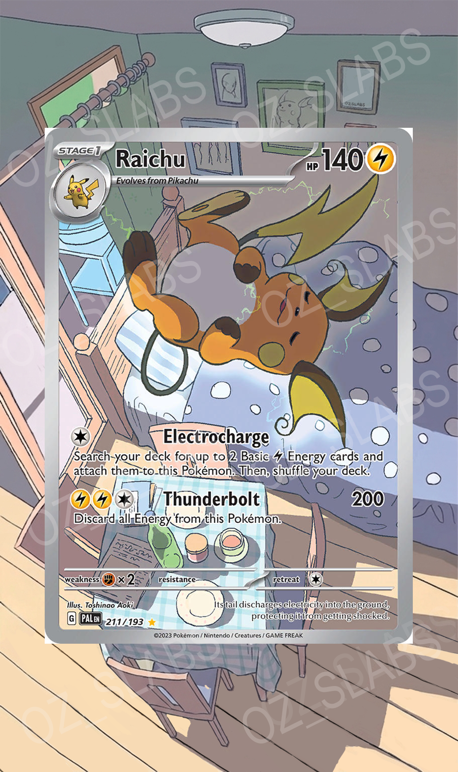 Raichu extended art case