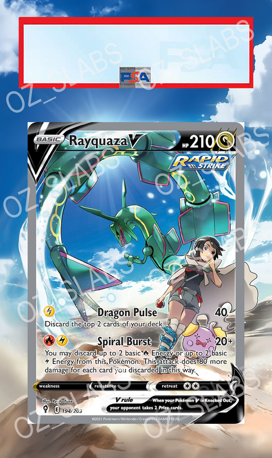 Rayquaza V extended art case