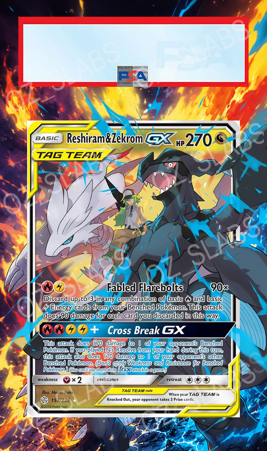 Reshiram & Zekrom GX extended art case