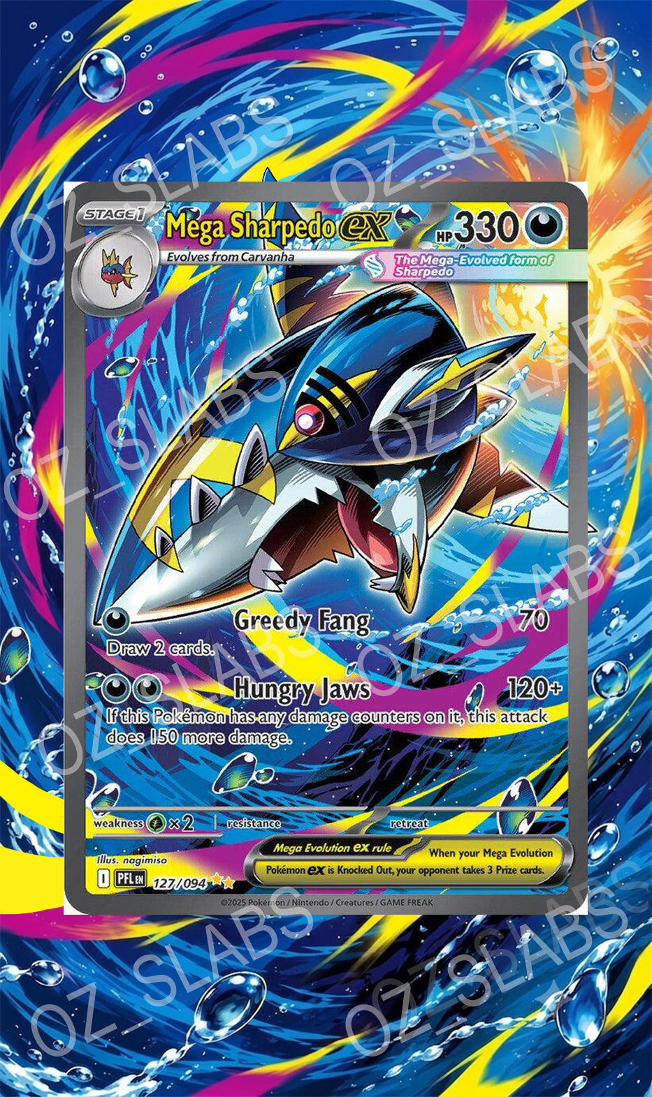 Mega Sharpedo EX extended art case