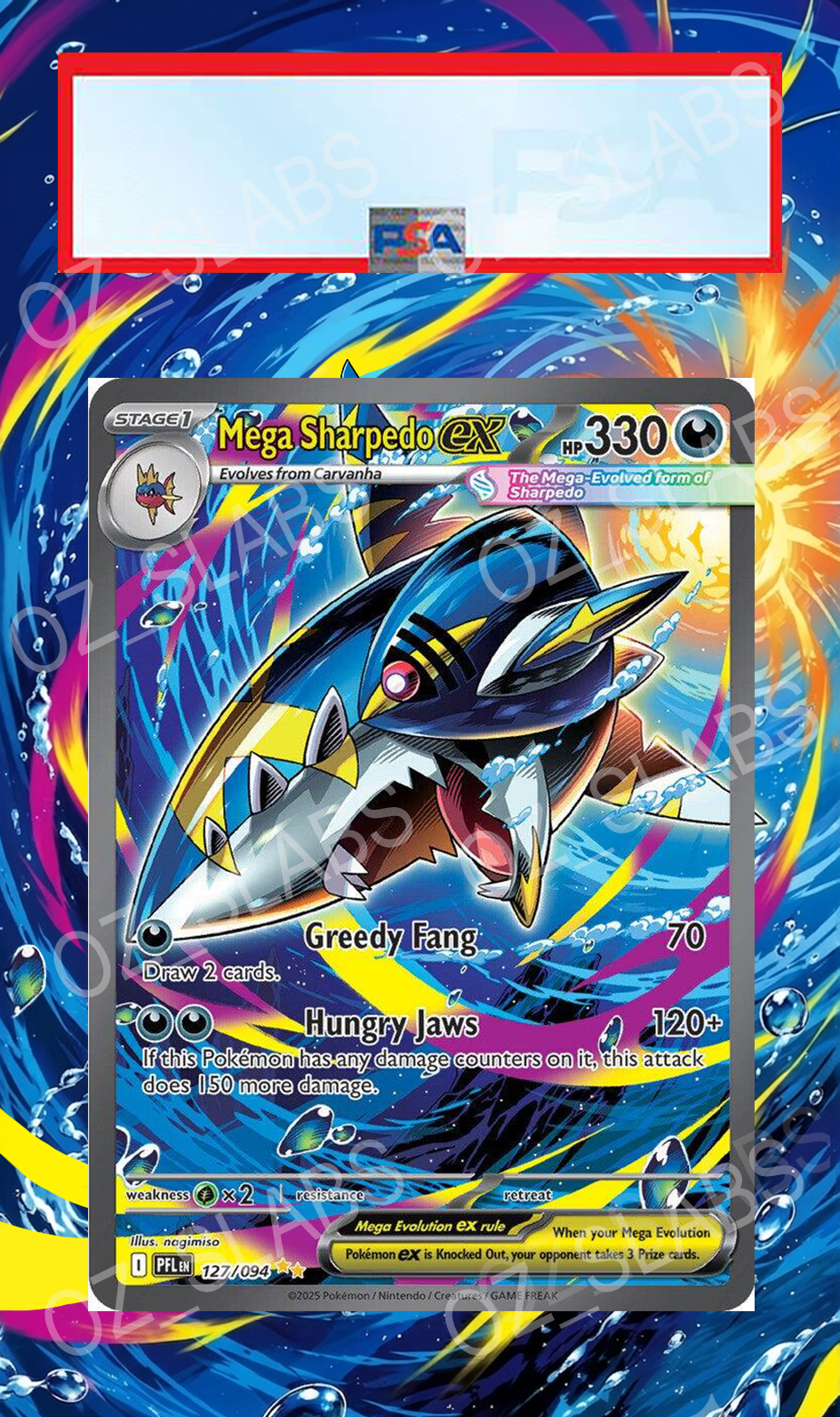 Mega Sharpedo EX extended art case